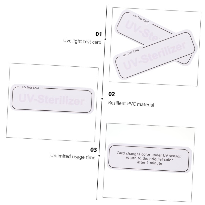 LABRIMP 20pcs Uv Detection Cards for Intensity Testing Reusable Test