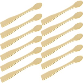 Cucharas para Maquillaje 12 Piezas Espátulas para Crema Facial Compactas para Uso en Neceser y Aplicación Uniforme