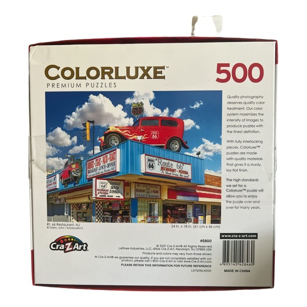 LPF Route 66 Restaurant, NJ 500 Piece Colorluxe Premium Jigsaw Puzzle