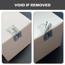 Barcode Warranty Blank Sticker Dumb Silver PET Security Labels with Serial Number Waterproof Tamper Tight Seal Label (4 x 2 cm, 150 Pieces)