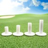 ECADDIE White Rubber Driving Range Golf Tees - Pack of