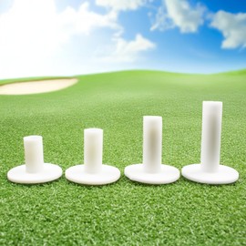 ECADDIE White Rubber Driving Range Golf Tees - Pack of 4 (Set of 4)