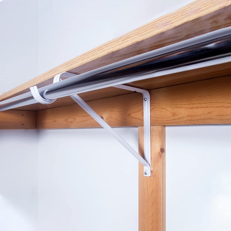 Design House, 182725 Steel Shelf Rod Bracket for Closet Storage