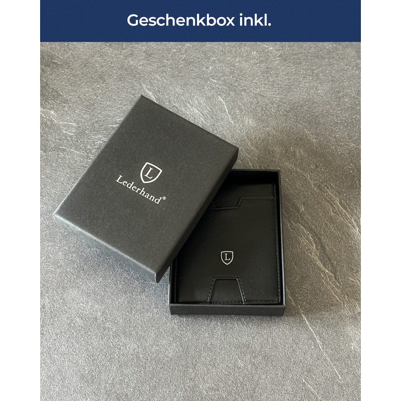 Lederhand iSlim XL, black/orange, Modern