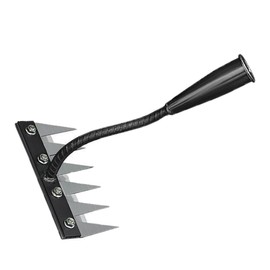 Mutetrain Gardenia Iron Weeding Rake, Iron rake 2.0 for Gardening and Weeding, ironrake The Heavy-Duty Iron Weeding rake(Without Stick) (6 Tooth)