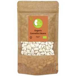 Organic Cannellini Beans -Certified Organic- by Busy Beans Organic (1kg)