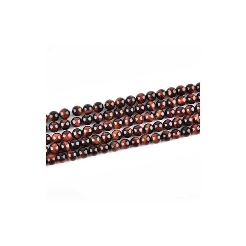 Genuine Red Tiger Eye Beads for Jewelry Making Gemstone Semi