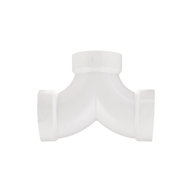 Spears P327 Series PVC DWV Pipe Fitting, 1/4 Bend, Tee,