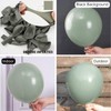PartyWoo Dusty Green Balloons 50 pcs 12 Inch Matte Sage