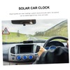 Vaguelly Automobile Digital Clock Car Temperature Monitor Solar Car Clock