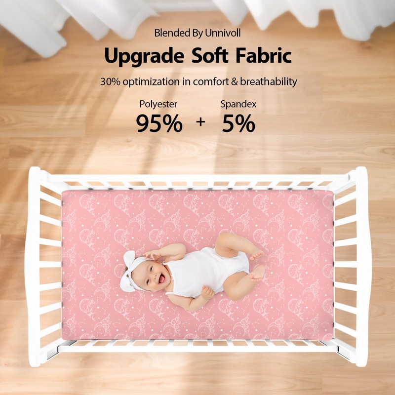 Unnivoll Cot Sheets 120 x 60 cm Fitted Super Soft