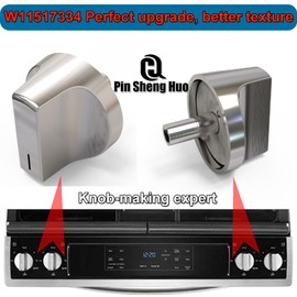 1pcs Upgraded W11517334 Whirlpool Gas Range Stove knobs Replacements, Universal Electric Oven cooktop Stove Control Burner knobs, Compatible with Whirlpool Ranges Parts Appliance W11122869, W10850033