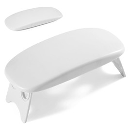 Huakaile Plastic Arm Rest for Nails Tech Gray, Foldable Manicure Hand Rest Stand Holder, Professional Nail Art Hand Pillow for Clients Table Desk Station Salon Supplies Accessories