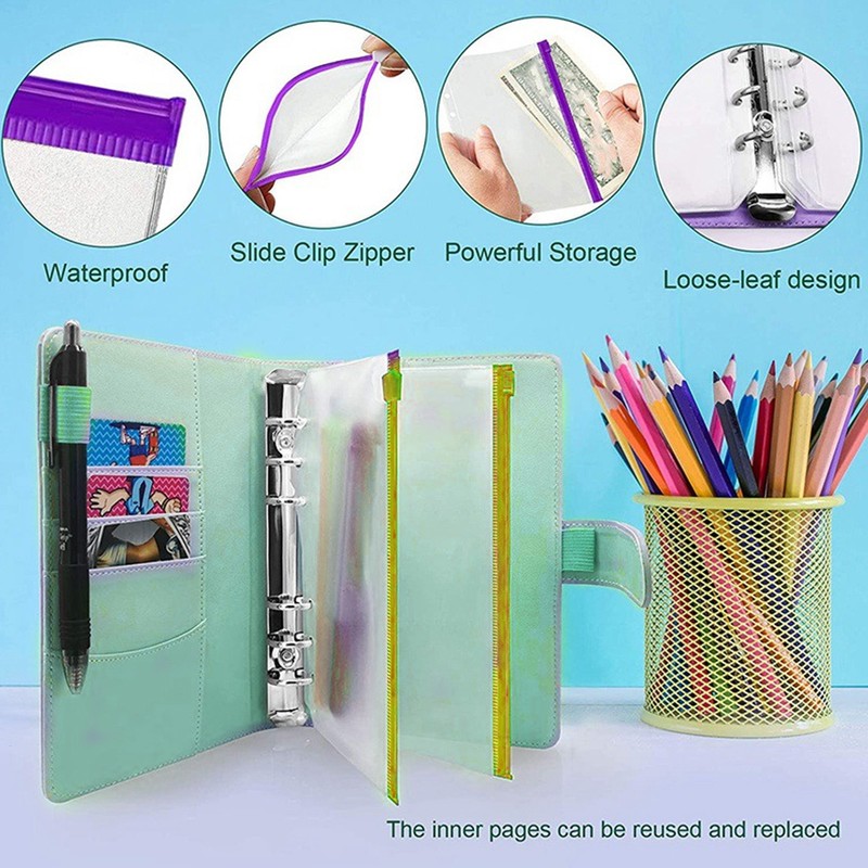 Binder Planner A6 6 Holes PVC PU Leather Sufficient Capacity