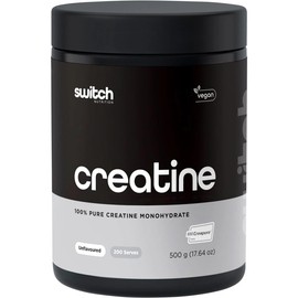 Switch Nutrition Essentials Micronised Creatine Monohydrate 500 g, Black/Silver
