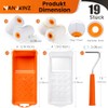 Paint Roller, 2 Inch Small Paint Roller Kit with High-Density