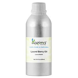 KAZIMA Laurel Berry Essential Oil - 100% Pure, Natural & Undiluted Oil for Skin Care & Hair Care, 500 ml