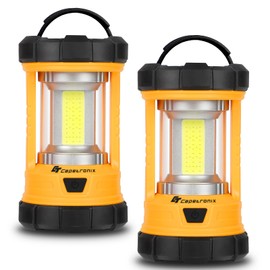Camping Lantern, 3200LM Bright Camping Lights, 4600mAh Rechargeable LED Lantern, Lantern Flashlight for Power Outages/Fishing/Hurricane/Emergency, CT CAPETRONIX Camping Accessories (2-Pack)