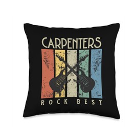 Carpenter Professional Novelty Co. Carpenters Rock Profession Pride Men Who Love Music Throw Pillow, 16x16, Multicolor