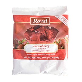 24oz Royal Strawberry Gelatin Mix (One Bag)