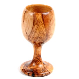 BeldiNest Olive Wood Small Goblet LargeWooden Shot Glass Handcrafted Wooden Goblet