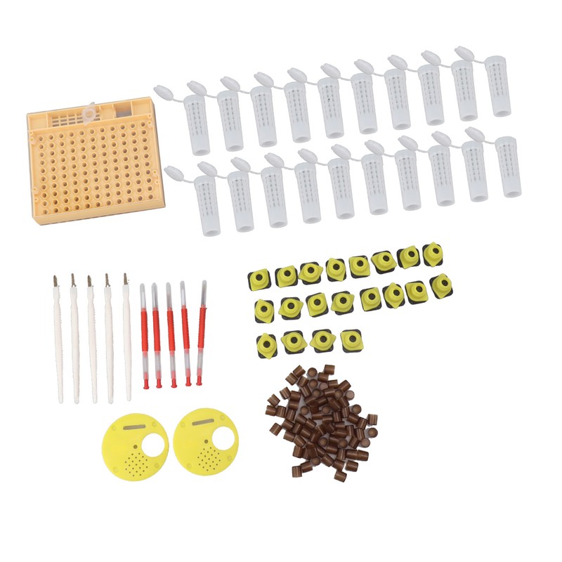 Queen Bee Rearing System Plastic Breeding Cell Cup Kit Beekeeping