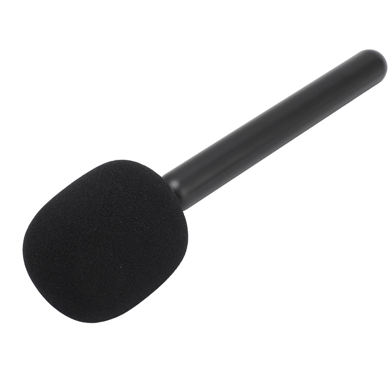 Wireless Mic Handheld Adapter with Windshield Foam Lightweight Interview Microphone