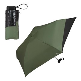 2025 Wpc. Parasol (Wide Spread Back) Blackout Back Protective Parasol Tiny Khaki x Black <100% Light Shading Ratio / 100% UV Reduction / UPF 50+/Sun or Rainy Weather> Folding Umbrella 801-12436-102