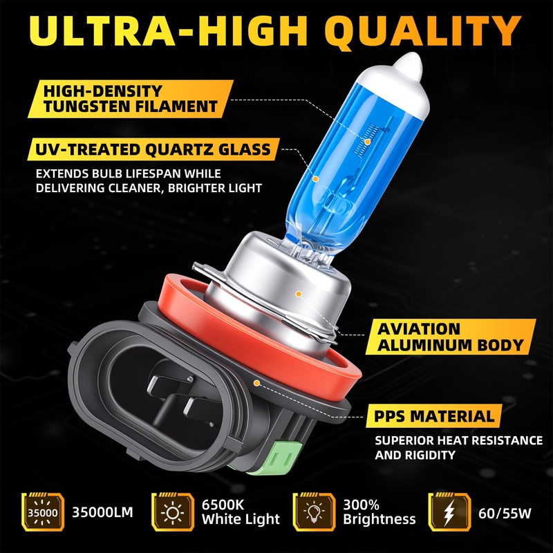 YOKESTU Headlight Bulb Fit For Toyota Avalon 2013 2014 2015