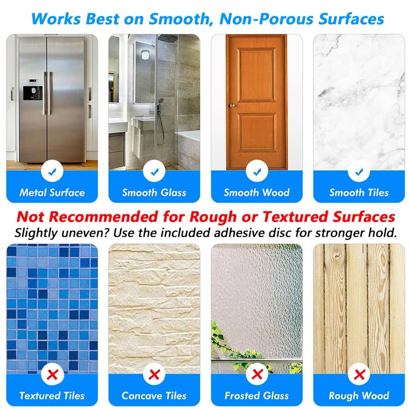 BOPai 24 inch Suction Cup Towel Bar – No Drill,