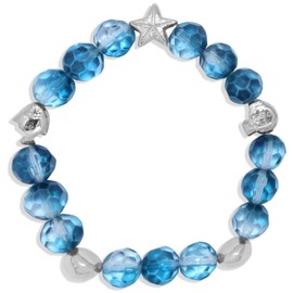 Iridescent Liuli Beads Healing Bracelet - Calming Chakra Quartz for Anxiety Relief & Stress Reduction, Yoga Jewelry Gift for Men Women