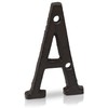 Basic Fundamentals 3-Inch Cast Iron Numbers for Wall and Mailbox