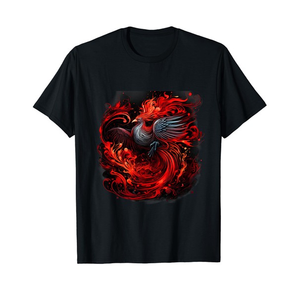 Phoenix Rising Rejuvenation Fire Phoenix Bird Mythical Bird T-Shirt