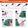 Tanstic 49Pcs Wood Burning Kit with Adjustable Temperature, Pyrography Wood