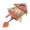 Alipis Wooden Wall Clock Classic Cuckoo Clock Silent Sweep for