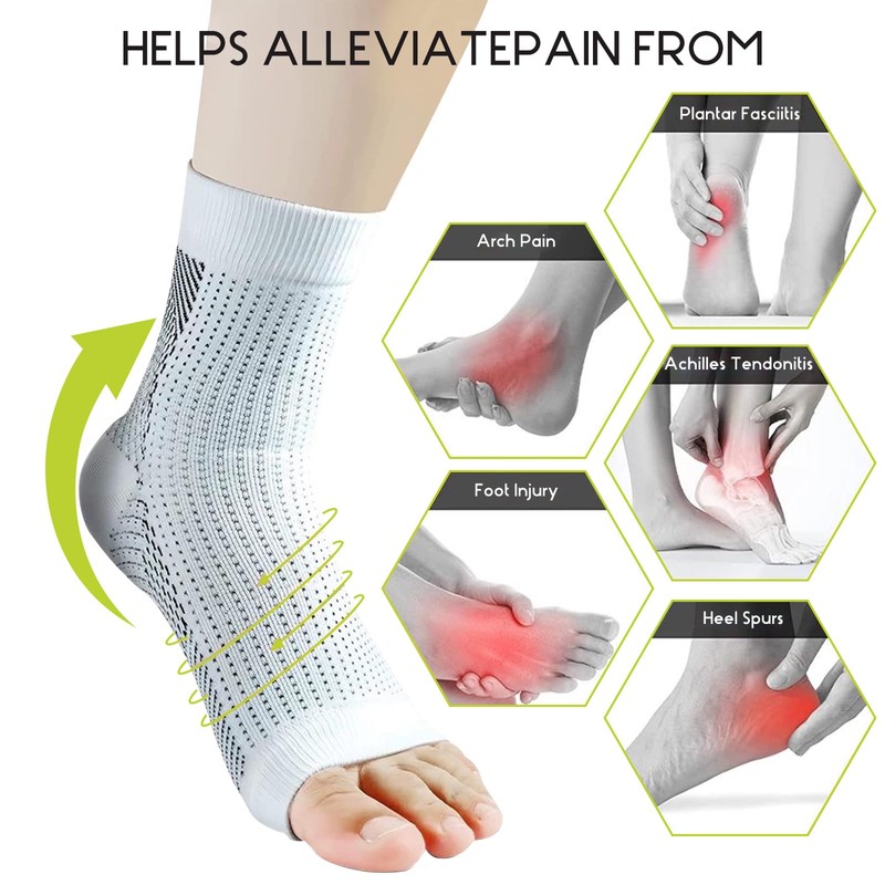 Orthopaedic Compression Socks, 4 Pairs Compression Socks, Foot Compression Ankle