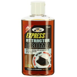 NGT Express Attractor Liquid Aroma Fishing Bait Set, 5 x 75ml Mixed Flavours, PVA Compatible Carp Bait Glug