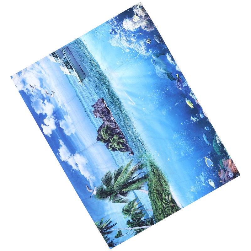 200x150cm Tapestry Scenery Summer Beach Sea View Background Tapestry Home