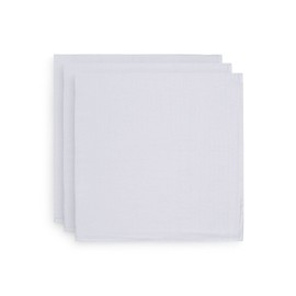 Jollein 535-855-00001 Muslin Cloths 70 x 70 cm Pack of 3 White