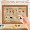 STFYUG Wooden Money Box, Money Box with Numbers Checks, Money