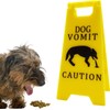 Caution Cat Vomit Warning Sign Vomit Warning Sign for Dog