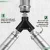 Landhoow 3 Way Duct Splitter Exhaust Pipe Splitter Y Connector