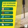 Jet-Fast Original Universal screws, Duo-countersunk head, self-drill bit, gold, 11404x40n