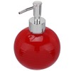 Alipis Ceramic Soap Dispenser, Round Press Bottle Refillable Lotion Bottle,