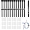 48 Pcs cord labels & Hook and Loop Ties Set