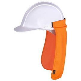 Pioneer Hard Hat Sun Shade, Hook & Loop Attachment, Neck and Ears Protection, Orange, Universal, V2051450-O/S