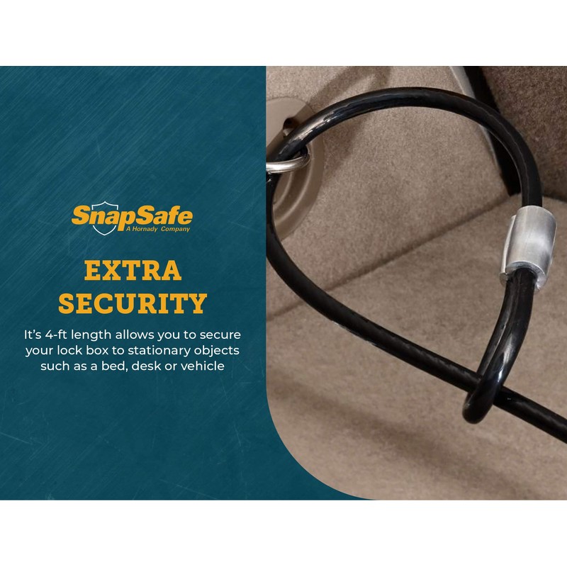 SnapSafe Lock Box Replacement Cable, 75280 - Compatible with All