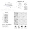 Meihodan Vintage Black White Line Art Lotus Floral Peel and