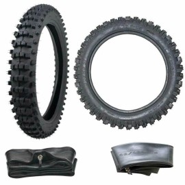 Unbranded 70/100-17 90/100-14 Front Rear Tire+Tube For Dirt Bike YZ85 KX85 RM85 CR85 RM80