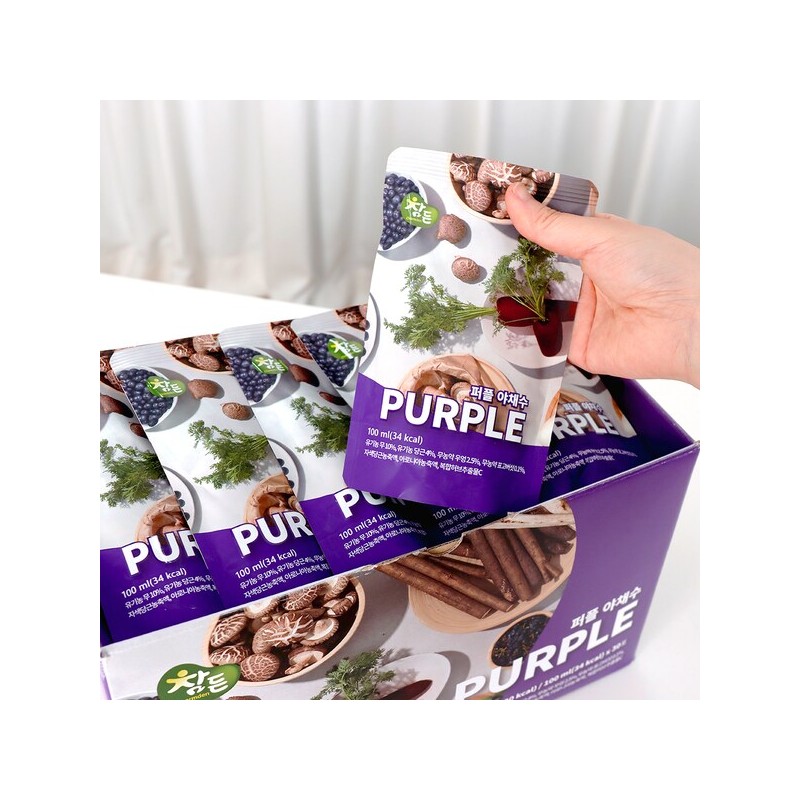 ChamDeun Health Science 퍼플 야채수 100ml x 30포 Purple Vegetable
